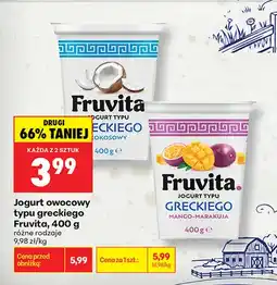 Biedronka Jogurt owocowy typu greckiego Fruvita mango-marakuja oferta