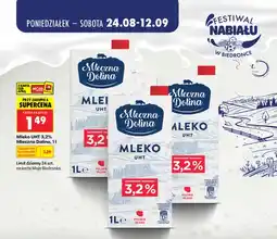 Biedronka Mleko UHT Mleczna Dolina 3,2% oferta