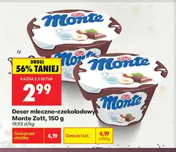 Biedronka Deser mleczno-czekoladowy Monte Zott oferta