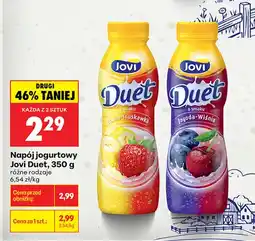 Biedronka Napój jogurtowy jagoda-wiśnia Jovi Duet oferta