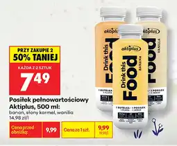 Biedronka Posiłek pełnowartościowy słony karmel Aktiplus oferta