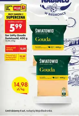 Biedronka Ser gouda w kostce Światowid oferta
