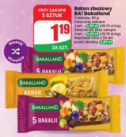 Dino Baton zbożowy BA! Bakalland 5 bakalii oferta