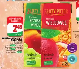 Dino Napój niegazowany Złoty Potok brzoskwinia winogrono oferta