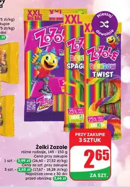 Dino Żelki Zozole Rainbow Spagetti oferta