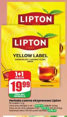Dino Herbata czarna ekspresowa Lipton oferta