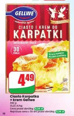 Dino Ciasto Karpatka + krem Gellwe oferta