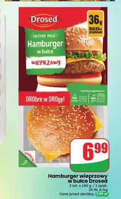 Dino Hamburger wieprzowy w bułce 2-pak Drosed oferta