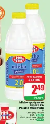 Dino Mleko spożywcze świeże polskie Mlekovita 2% oferta