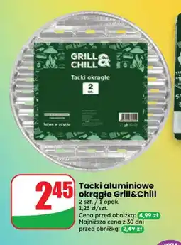 Dino Tacki aluminiowe okrągłe Grill & Chill oferta