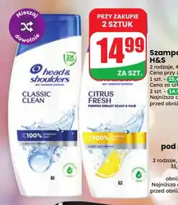 Dino Szampon do włosów Head & Shoulders Classic Clean oferta