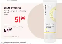 Rossmann Krem do twarzy przeciwsłoneczny SPF 50 Geek & Gorgeous oferta