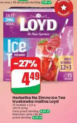 Dino Herbatka Na Zimno Ice Tea truskawka malina Loyd oferta