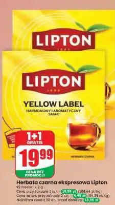 Dino Herbata czarna ekspresowa Lipton oferta