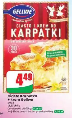 Dino Ciasto karpatka + krem Gellwe oferta