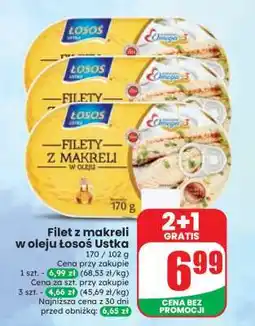 Dino Filet z makreli w oleju łosoś Ustka oferta