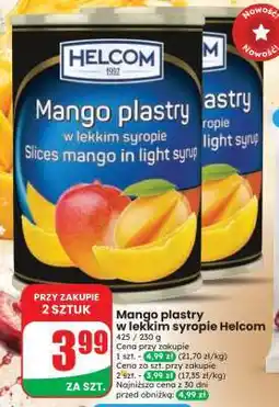 Dino Mango plastry w lekkim syropie Helcom oferta