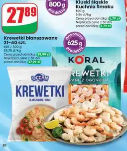 Dino Krewetki blanszowane 31-40 szt oferta