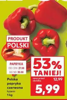 Kaufland Polska papryka czerwona luzem 1 kg oferta