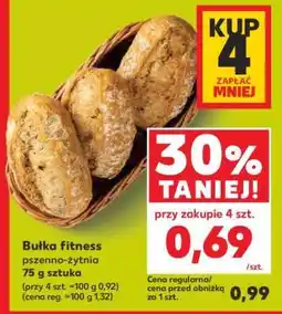 Kaufland Bułka fitness pszenno-żytnia 75 g sztuka oferta