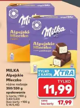Kaufland Milka Alpejskie Mleczko oferta