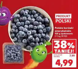 Kaufland Polskie borówki amerykańskie 125 g opakowanie oferta