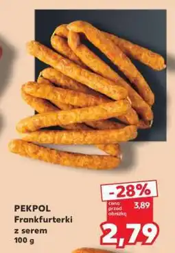 Kaufland PEKPOL Frankfurterki z serem 100 g oferta
