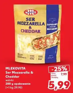 Kaufland MLEKOVITA Ser Mozzarella & Cheddar oferta