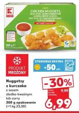 Kaufland Nuggetsy z kurczaka z sosem słodko-kwaśnym lub curry oferta