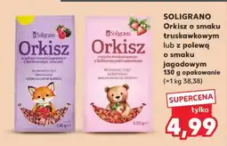 Kaufland SOLIGRANO Orkisz o smaku truskawkowym lub z polewą o smaku jagodowym oferta