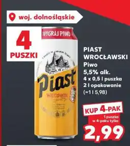 Kaufland PIAST WROCŁAWSKI Piwo oferta