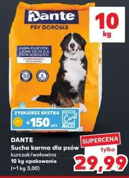 Kaufland DANTE Sucha karma dla psów kurczak/wołowina 10 kg opakowanie oferta