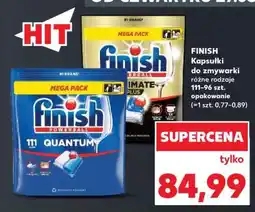 Kaufland FINISH Kapsułki do zmywarki różne rodzaje 111-96 szt. opakowanie oferta