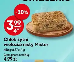 Żabka Chleb żytni wieloziarnisty Mister oferta