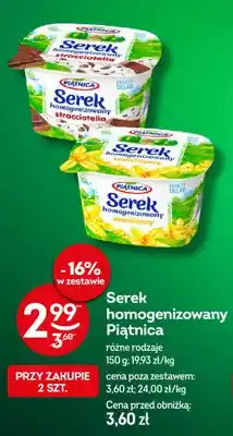 Żabka Serek homogenizowany stracciatella Piątnica oferta