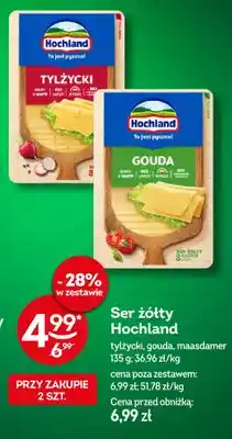 Żabka Ser żółty maasdamer w plastrach Hochland oferta