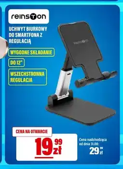 RTV EURO AGD Uchwyt biurkowy do smartfona z regulacją Reinston oferta