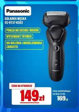 RTV EURO AGD Golarka męska Panasonic ES-RT37-K503 oferta