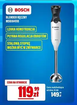 RTV EURO AGD Blender ręczny Bosch MS61A4110 oferta