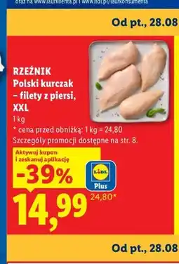 Lidl Filety z piersi kurczaka XXL Rzeźnik oferta