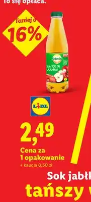 Lidl Sok jabłkowy Solevita 100% oferta