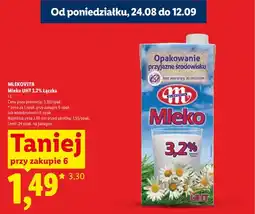 Lidl Mleko UHT Łączka Mlekovita 3,2% oferta