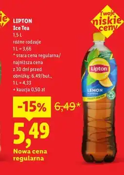 Lidl Herbata mrożona Lipton Ice Tea oferta