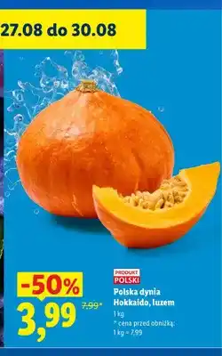 Lidl Dynia Hokkaido polska luzem oferta