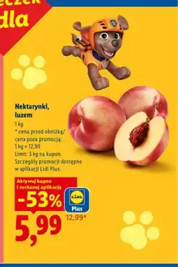 Lidl Nektarynki Ryneczek Lidla oferta