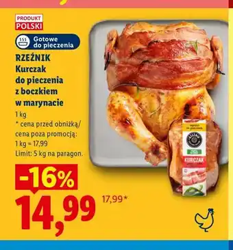 Lidl Kurczak do pieczenia z boczkiem w marynacie Rzeźnik oferta