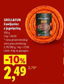 Lidl Zawijaniec z jagnięciną Grill & Fun oferta
