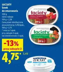 Lidl Serek do smarowania Łaciate barbecue z konopiami oferta