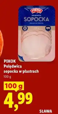 Lidl Polędwica sopocka w plastrach Pikok oferta