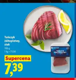 Lidl Tuńczyk żółtopłetwy stek Seamor oferta